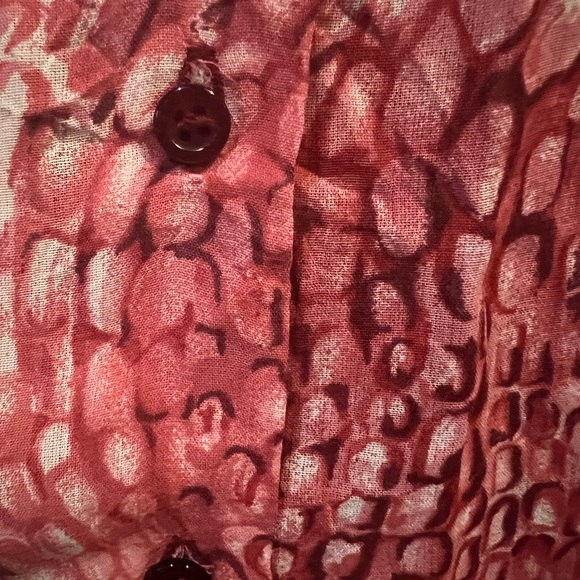 Morgan vintage ladies pink crocodile print shirt - Picture 5 of 6